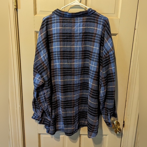 Dark blue flannel - Picture 2 of 4